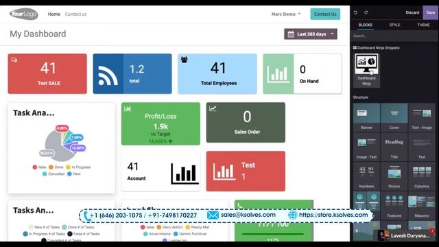 Website Dashboard Ninja by Ksolves - Part 3: How to use Drag & Drop Feature смотреть онлайн