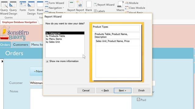 Access: Using the Report Wizard смотреть онлайн
