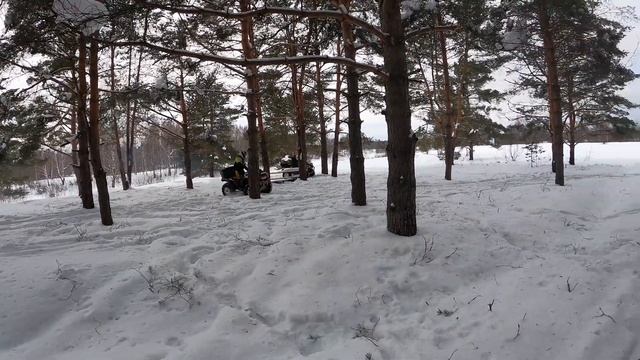 КВАДРОЦИКЛЫ BRP в глубоком снегу! Пробираемся к базе) #brp #квадроцикл #покатушка смотреть онлайн