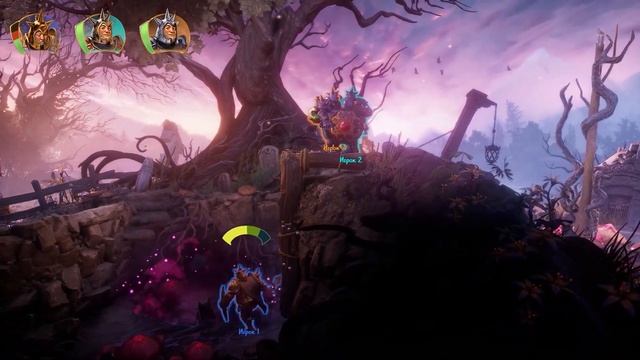 Trine 5 | Действие-1 | 2.Сады вечной тени | Прохождение игры ВТРОЁМ смотреть онлайн