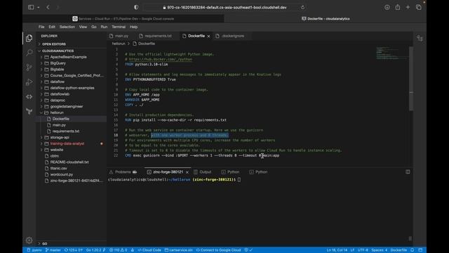 Lab On Google Cloud Run - Python смотреть онлайн