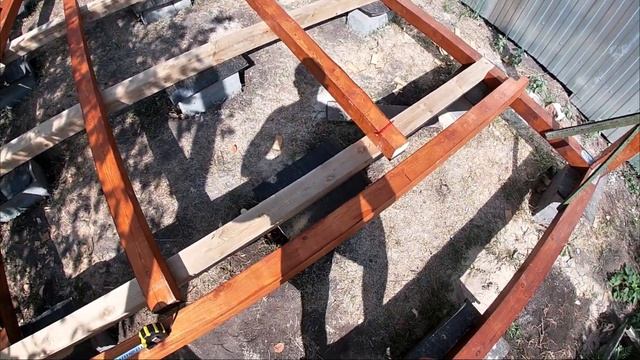 Беседка 3 на 4: Верхняя обвязка и каркас своими руками из бруса 100 на 100 смотреть онлайн