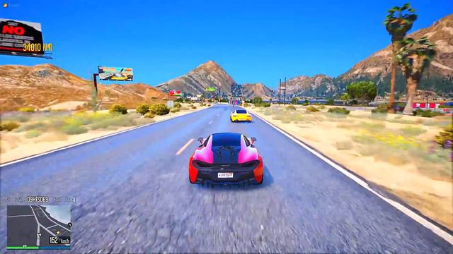 ГОНИ ИЛИ УМРИ! СМОЖЕТ ЛИ СУПЕРКАР BUGATTI ОБОГНАТЬ MCLAREN? ГТА 5 МОДЫ! смотреть онлайн