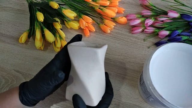 Вазочка из гипса для мыльных букетов смотреть онлайн