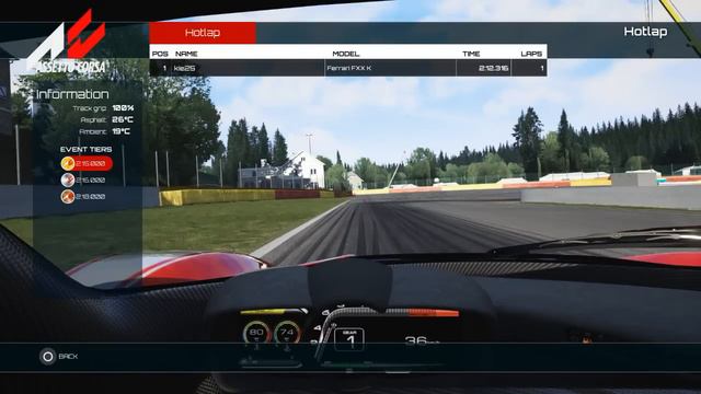 ASSETTO CORSA FERRARI FXXK AT SPA 2.12.316 HOTLAP PLUS FULL SETUP смотреть онлайн