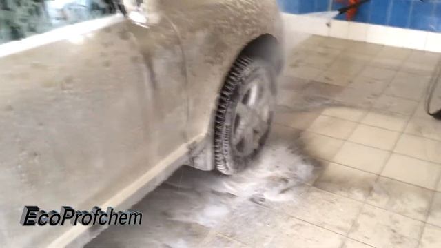 Как отмыть очень грязную машину с автопеной EcoProfchem. смотреть онлайн