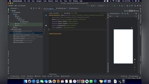 How to Add GIF Image view in Android Studio JAVA & XML | Source Code | Codrax