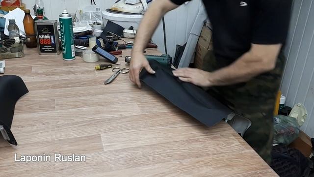 Hyundai Grand Starex limousine. Перетяжка стоек. Padding of racks. смотреть онлайн