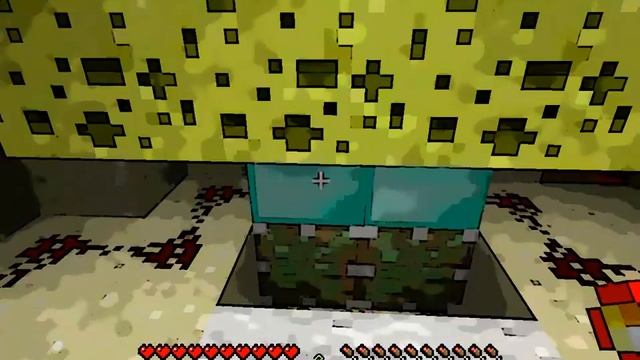 Как сделать Губку Боба в Minecraft смотреть онлайн