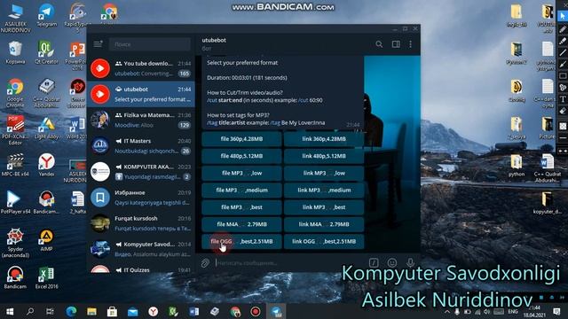 Youtube dan video yuklab olish || Скачивание видео с youtube через компьютер смотреть онлайн