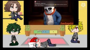 Mha reacts to sans