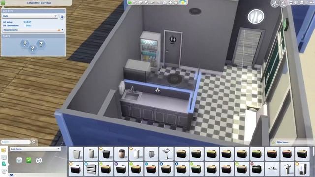 Launderette with Café next door · Community Lot Build · The Sims 4 Laundry Day смотреть онлайн
