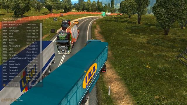 Euro Truck Simulator 2. Report. двойная сплошная, лобовое смотреть онлайн
