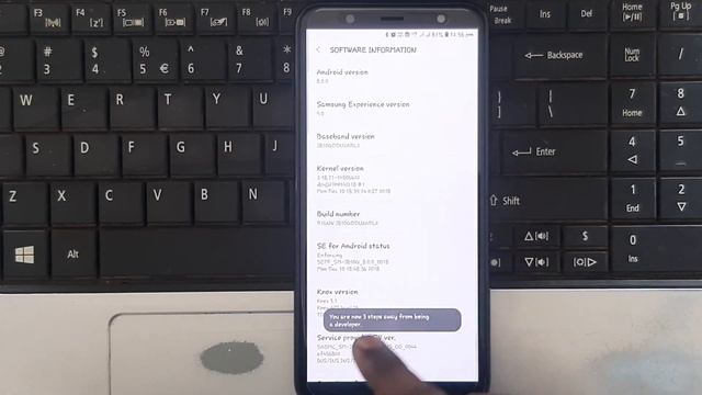 Samsung Galaxy J8 - USB OTG And Enable Developer Options(developer Mode)