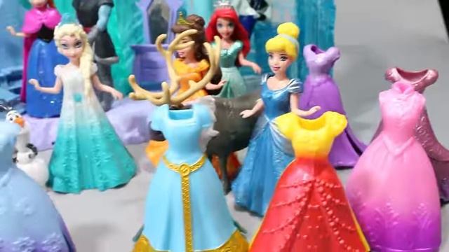 Снежная королева Эльза и принцессы. Развлекающие и развивающие видео обзоры детских игрушек смотреть онлайн