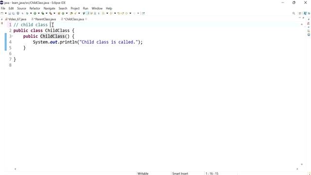 Java 67: How to define a subclass using the extends keyword. смотреть онлайн