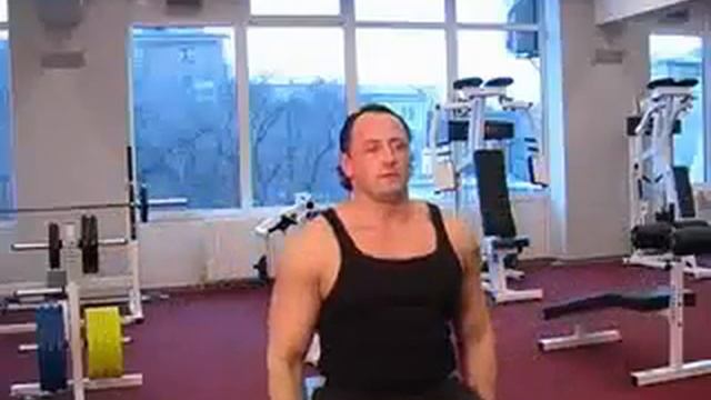 Разведение рук в стороны с гантелями сидя видео выполнение упражнения смотреть онлайн