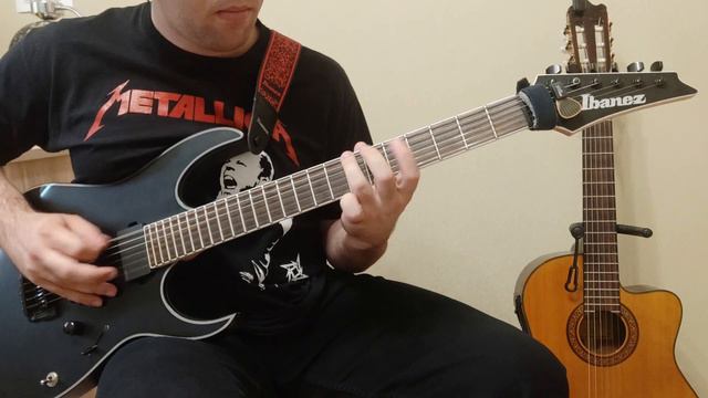 Enter Sandman (Metallica) SOLO COVER WITH TABS! смотреть онлайн