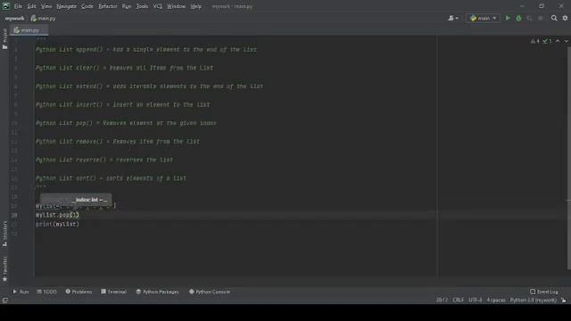 Python Exercises-5|List Methods смотреть онлайн