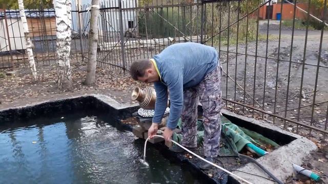 Искусственный пруд (аэрация воды). смотреть онлайн