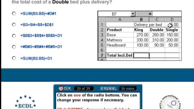 امتحان برنامج الاكسل دورة ICDL - الامتحان الاول - Exam Excel смотреть онлайн