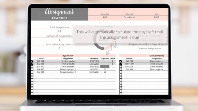 Assignment Tracker Spreadsheet (Google Sheets) смотреть онлайн