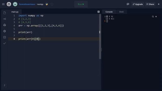 Creating and Accessing elements in 2D Array смотреть онлайн