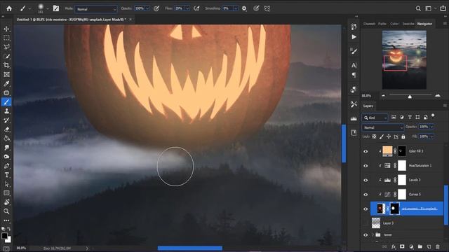 Halloween Party | Photoshop manipulation | Speed art смотреть онлайн