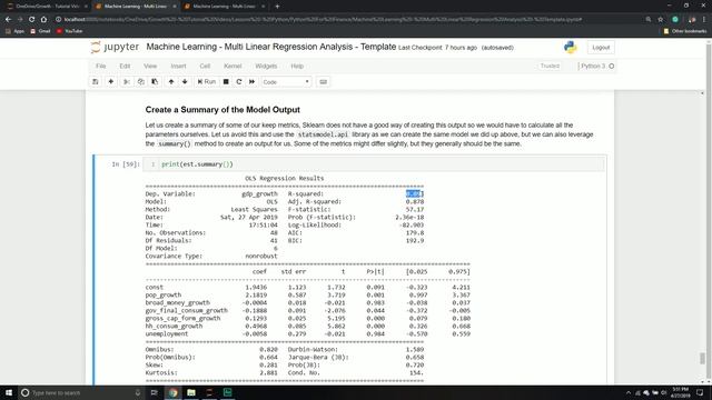 Multiple Regression Analysis in Python | Part 5 смотреть онлайн