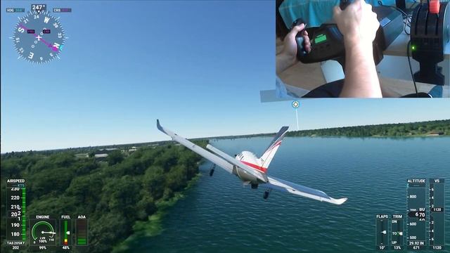 Flight Simulator 2020 Niagara Falls - Max Graphics 4K | Logitech G Saitek Pro Flight Yoke System