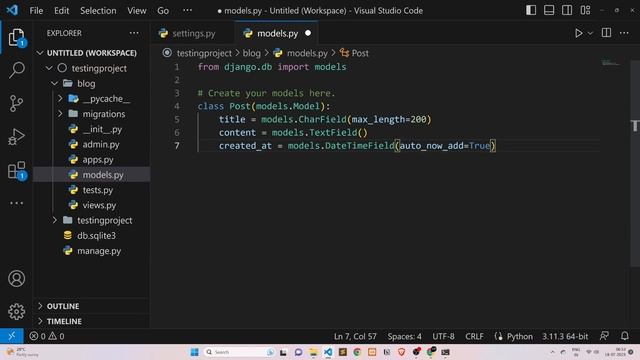 Python Django: How to Create Database Tables and Perform Migrations | HINDI смотреть онлайн