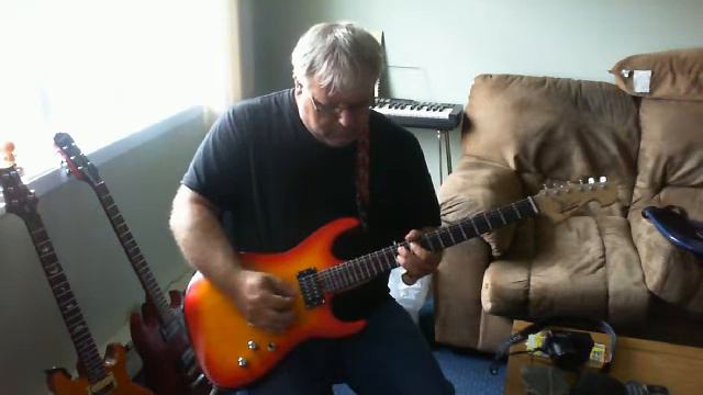 Hardtail Oscar Schmidt 2 HB strat guitar demo смотреть онлайн