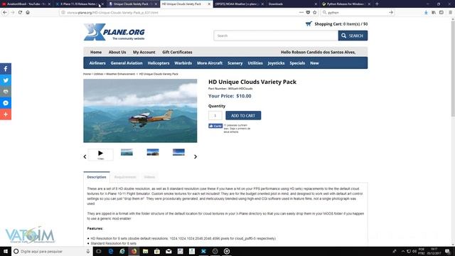 [X-PLANE] NOAA Weather ✈ HD Unique Clouds ✈ смотреть онлайн