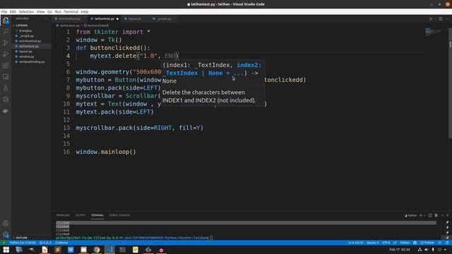 Python TKINTER #13 | Text Widget | Tutorial Python Visual Studio Code Untuk Pemula смотреть онлайн