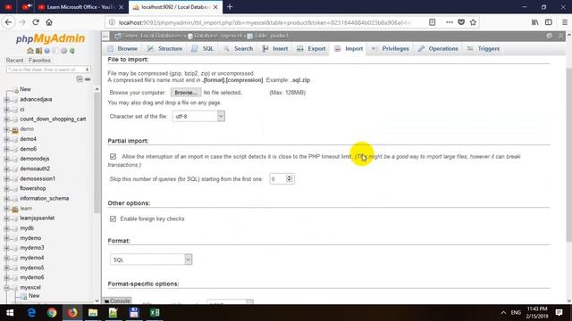 Import Excel to MySQL Database смотреть онлайн