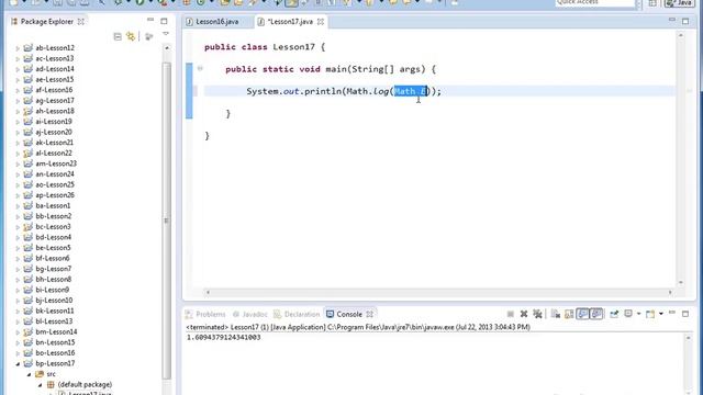 Java Tutorial - 17 - Logarithms and Natural Logarithms смотреть онлайн
