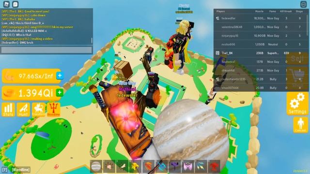 Roblox Lifting Simulator - Server hopping and meeting people! смотреть онлайн