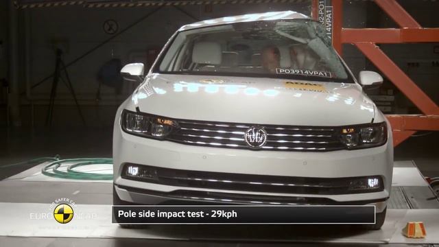 Volkswagen Passat 2015 crash test & front assist with emergency braking test смотреть онлайн
