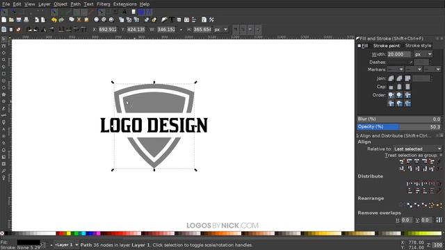 How To Design A Logo with Inkscape смотреть онлайн