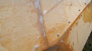 Оклейка стеклотканью лодки из фанеры