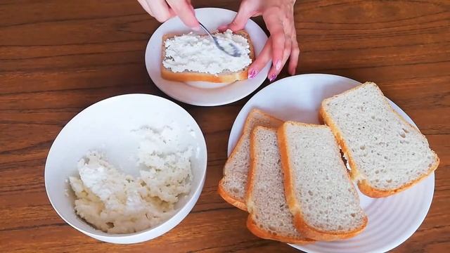 Как же это вкусно! Гренки с творогом. Завтрак за 5 минут. смотреть онлайн