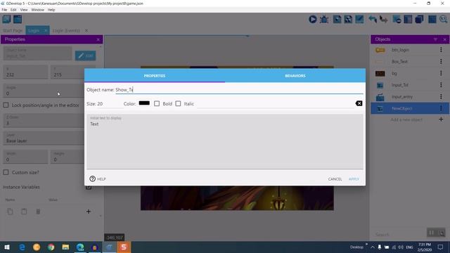 สอนสร้างเกมส์ GDevelop 5 #9 สอนทำหน้า Login Game смотреть онлайн