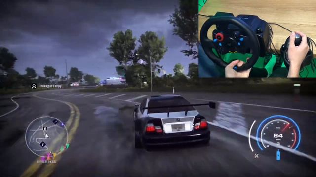 BMW3.Корч!Даю боком на руле Logitech G29 смотреть онлайн