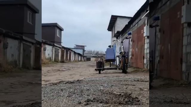 Электро #мотоцикл с люлькой из моноколёс смотреть онлайн