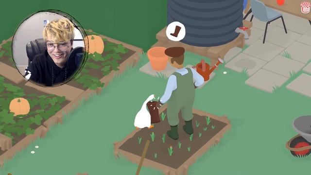 THIS BIRB IS CRAZY *Untitled Goose Game PART 1* Cute And Funny Indie Game смотреть онлайн