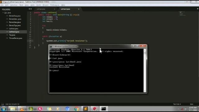 Exception Handling pada java (Try, Catch, Finally, Trow) смотреть онлайн