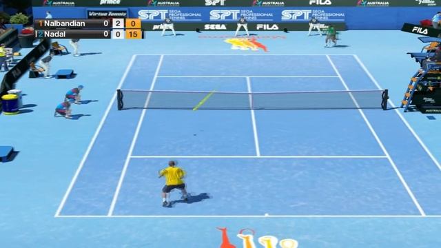 Virtua Tennis 2009 - Gameplay (PC) , Español - Nalbandian vs Nadal [HD] . смотреть онлайн