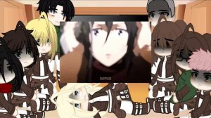 Aot React to mikasa || gacha || AOT || Spoilers || 2/? ||