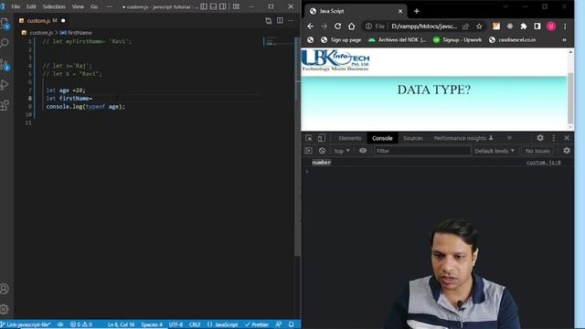 What Is Data Type In JavaScript||Javascript Course For Beginners In Hindi #javascript смотреть онлайн