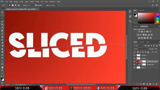 [ Photoshop Tutorial ] Sliced Text Effect смотреть онлайн